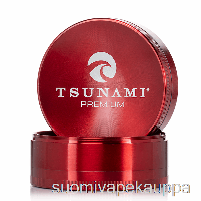Vape Nesteet Tsunami 3,9 Tuuman 4-osainen Upotettu Ylähiomakone Punainen (100 Mm)